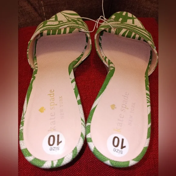 Kate Spade Meena Bamboo Slip On Heels - Picture 3 of 4